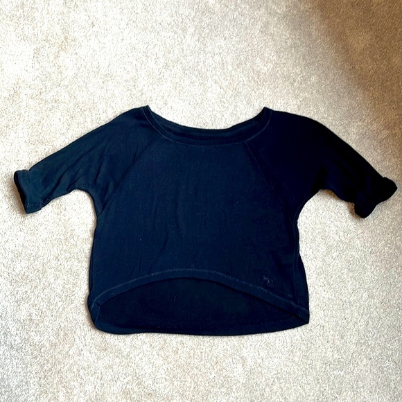 Abercrombie cropped blue top - Picture 1 of 4